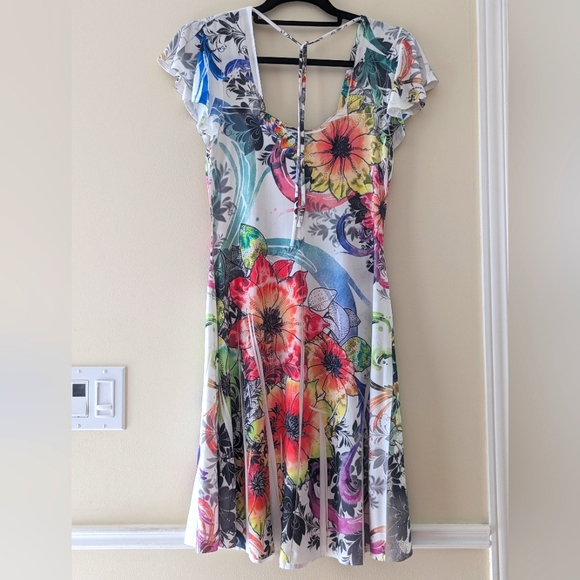 FLORAL WRAP DRESS - Colori - Picture 2 of 11